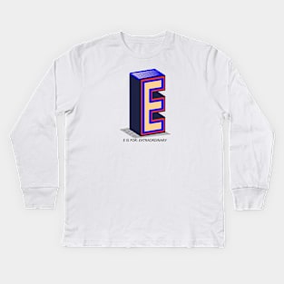 E initial Kids Long Sleeve T-Shirt